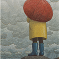 rainboots - 
                        H: 36
                          
                        W: 28
                         - 
                        red umbrella
                        
